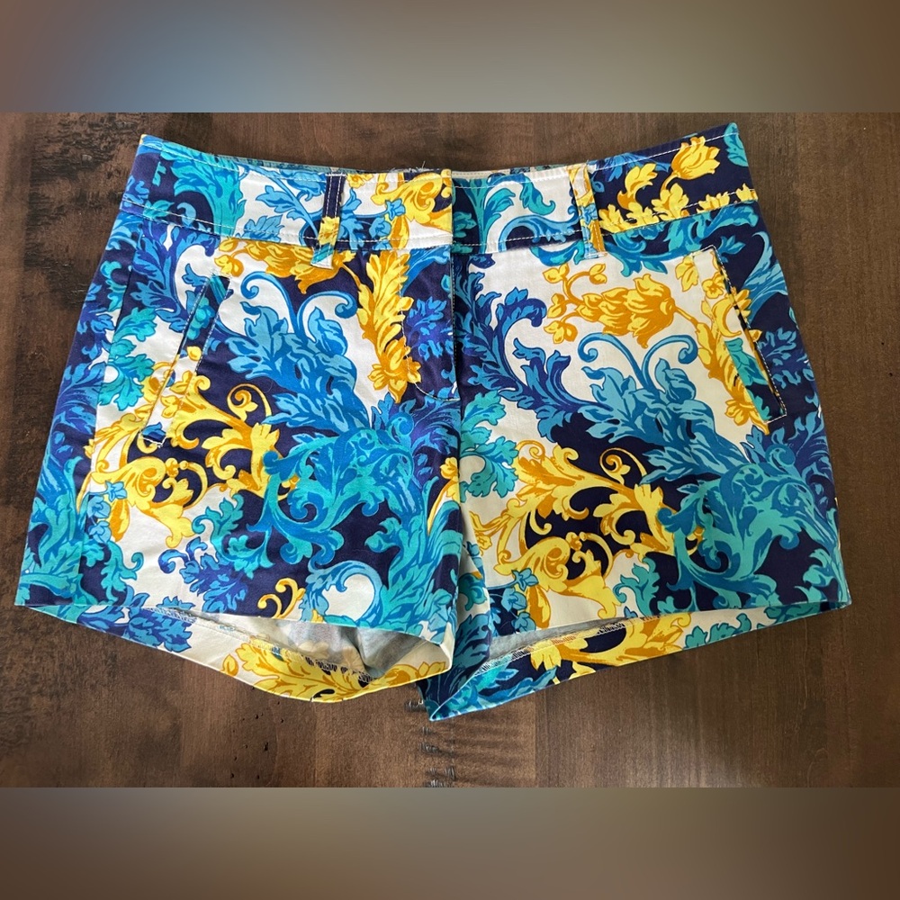 Cache Vibrant Blue and Yellow Women's Shorts
